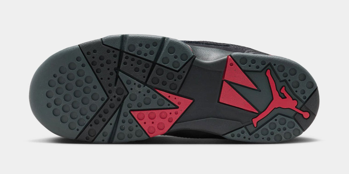 Exclusive Air Jordan MVP 92 Preschool Lifestyle Shoes (Black/Anthracite/Gym Red) — 10.5C — Top View