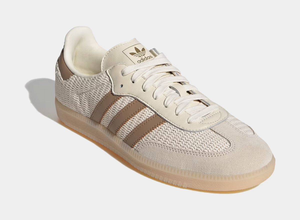 Exclusive Samba OG Mens Lifestyle Shoes (Cream White/Cardboard/Crystal Sand) — 4 — Side View