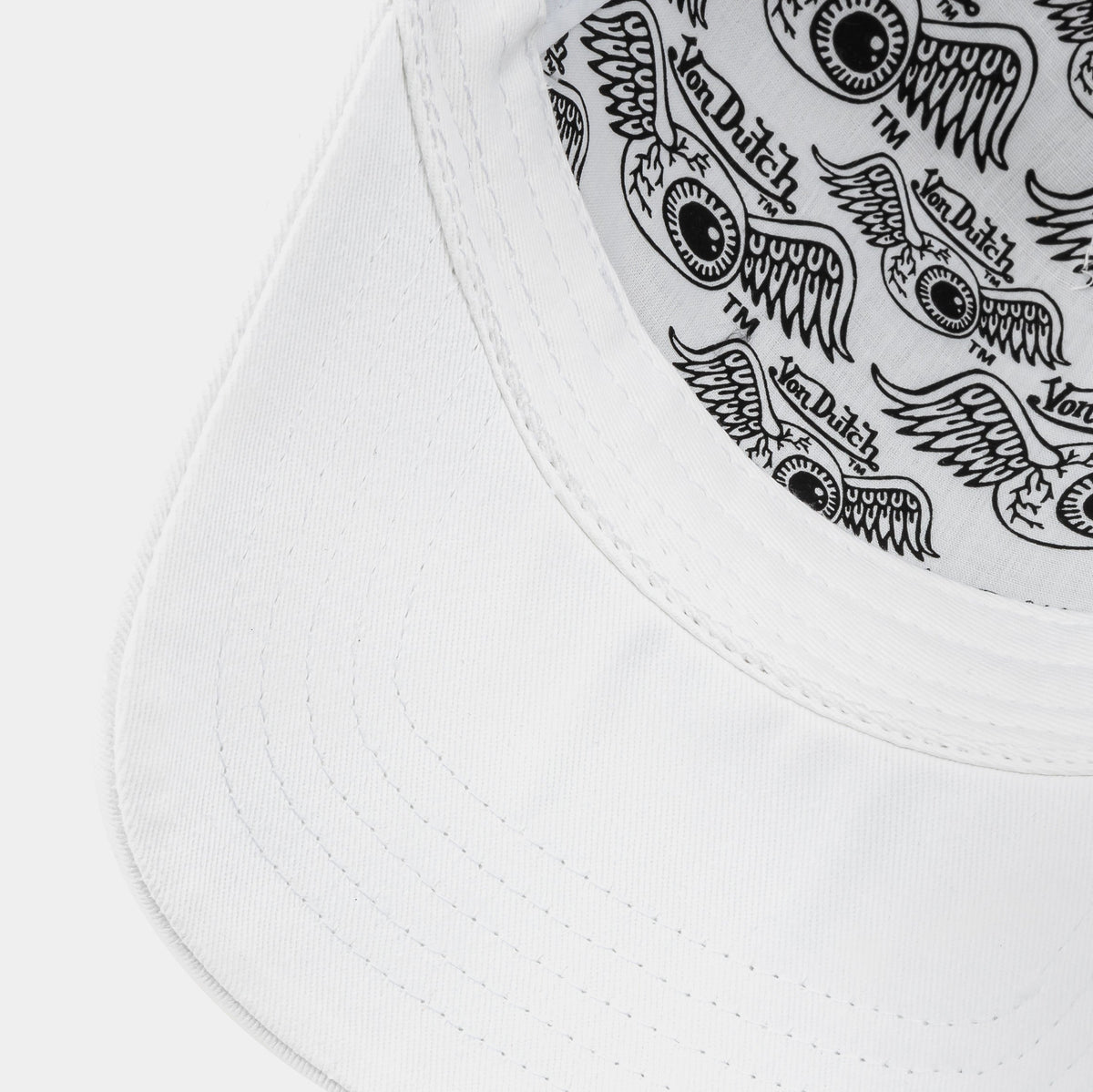 Exclusive Staple Trucker Mens Hat (White/Black) — OS — Top View