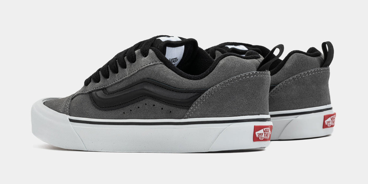 Exclusive Knu Skool Skate Shoes (Grey/Black) — 4 — Detail View