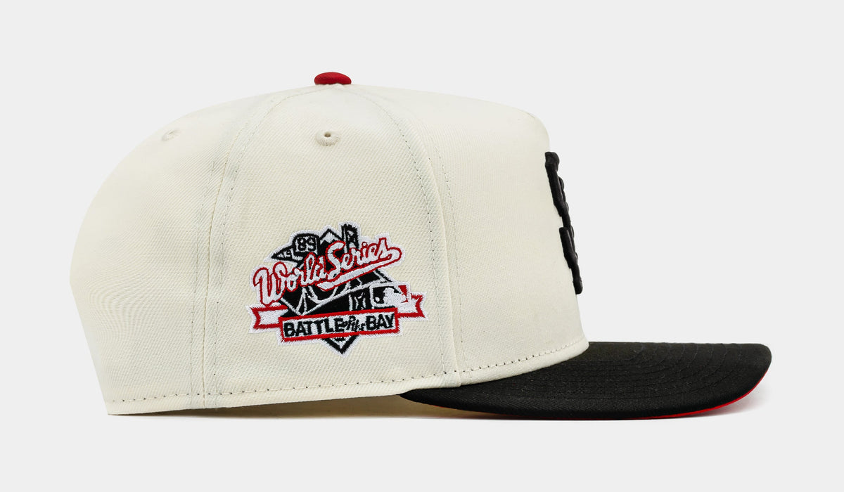 Exclusive Shoe Palace Exclusive San Francisco Giants 2 Tone Side Script 950AF Snapback Mens Hat (Beige/Black) — OS — Side View