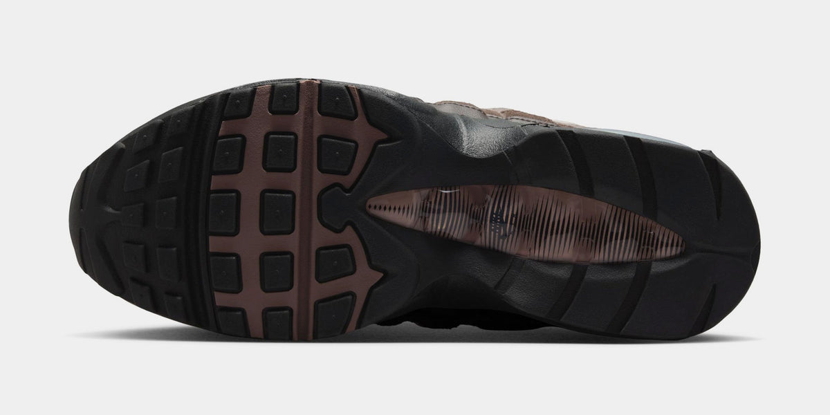 Exclusive Air Max 95 OG Womens Running Shoes (Brown/Pearl Grey/Baroque Brown/Orewood Brown/Smokey Mauve) — 5 — Top View