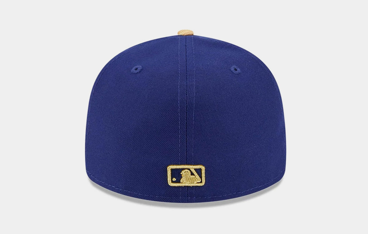 Exclusive Los Angeles Dodgers Gold Collection 59Fifty Mens Hat (Blue/Gold) — 7 — Back View