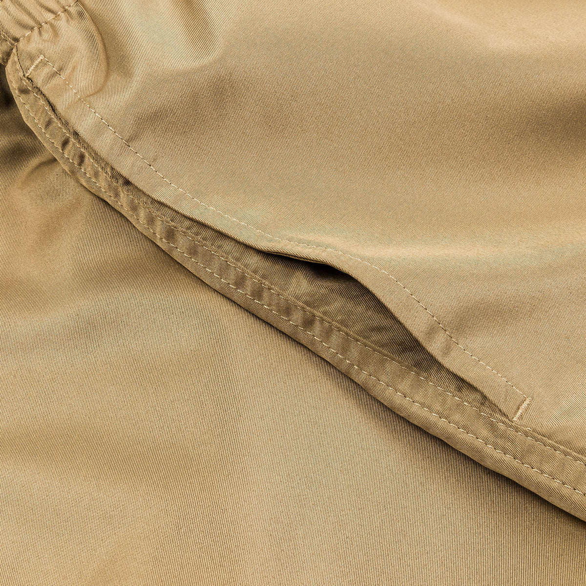 Exclusive Essential Lap 7" Volley Mens Shorts (Beige/White) — S — Back View