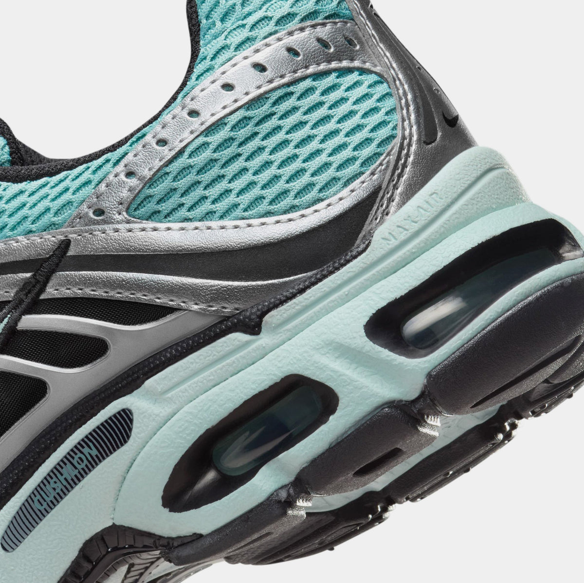 Exclusive Air Max Moto Womens Running Shoes (Cannon/Black/Metallic Silver/Green Haze) — 5 — Lifestyle View