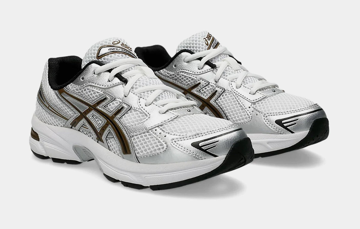 Exclusive Gel 1130 Grade School Running Shoes (White/Clay Canyon) — 3.5Y — Top View