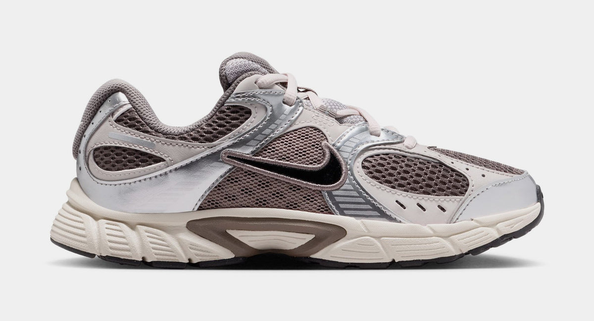 Exclusive V5 RNR Grade School Running Shoes (Cave Stone/College Grey/Vast Grey/Black) — 3.5Y — Front View