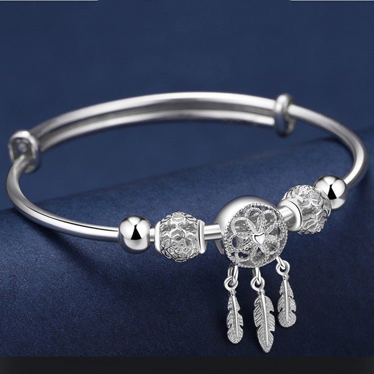 Exclusive Dreamcatcher Vintage Lucky Beads Elegant Bracelet — Dreamcatcher Bracelet — Size 1PCS — Front View