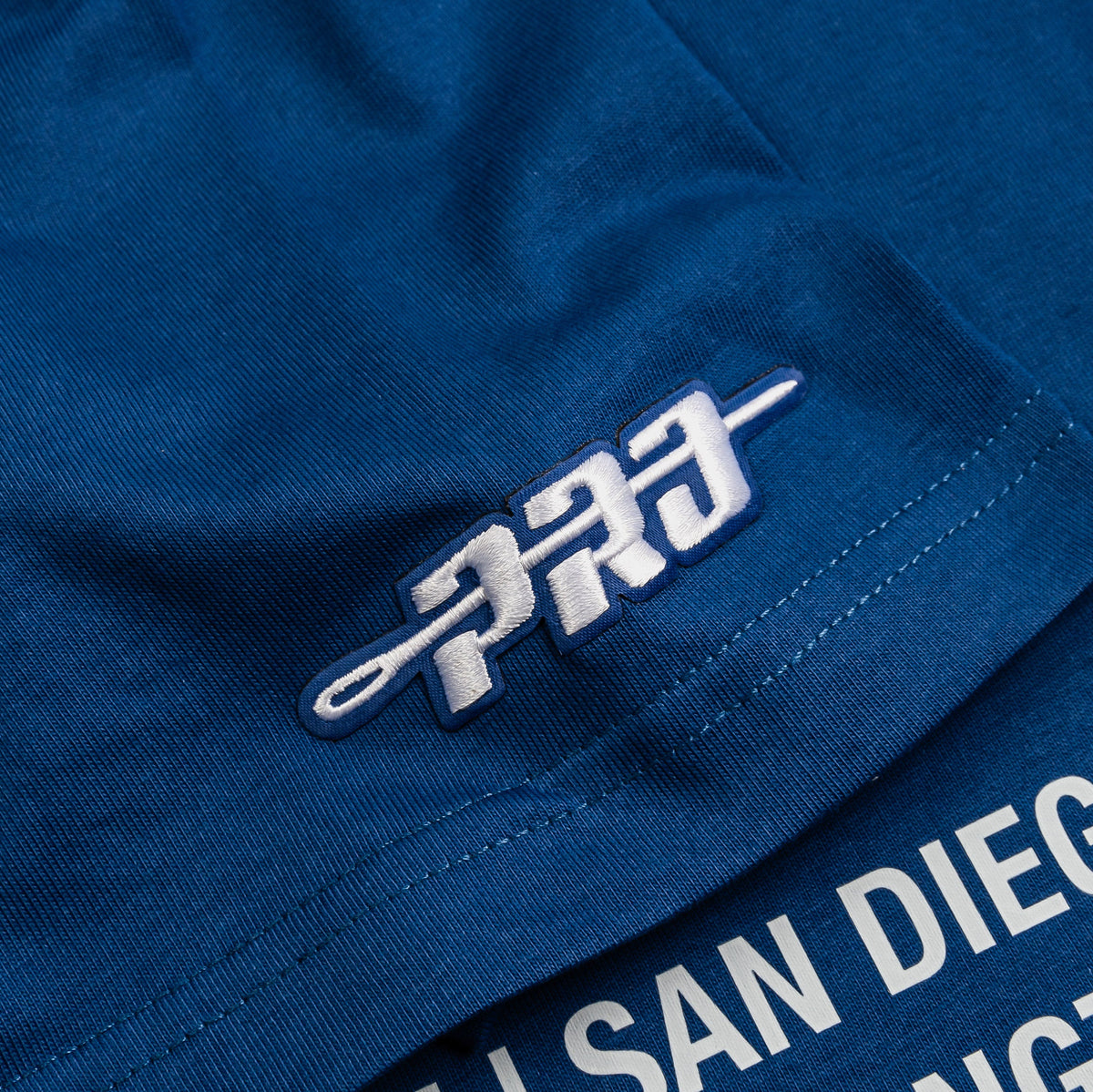 Exclusive Los Angeles Dodgers City Tour Mens Short Sleeve Shirt (Blue/White) — S — Back View