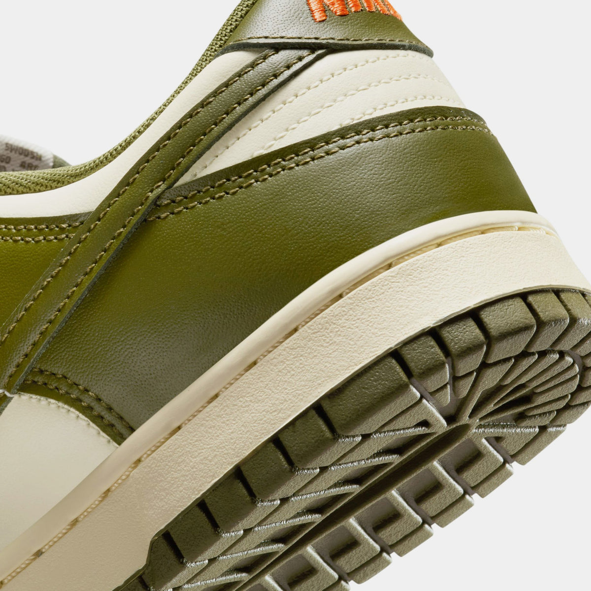 Exclusive Dunk Low Retro Mens Basketball Shoes (Coconut Milk/Rough Green/Electro Orange) — 6 — Lifestyle View