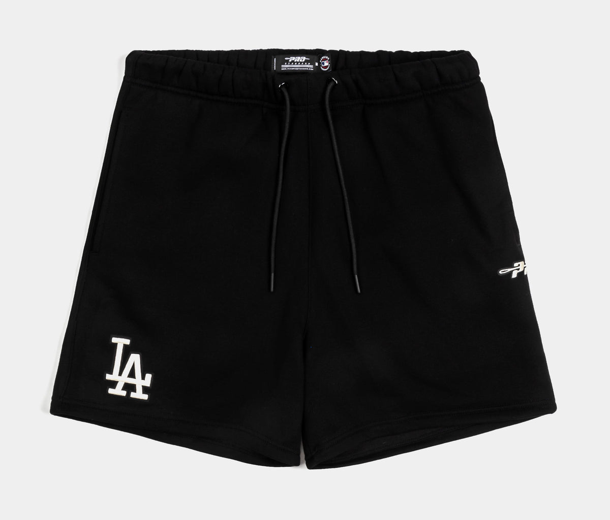 Exclusive Classic Icon Woven Mens Shorts (Black/Beige) — S — Front View