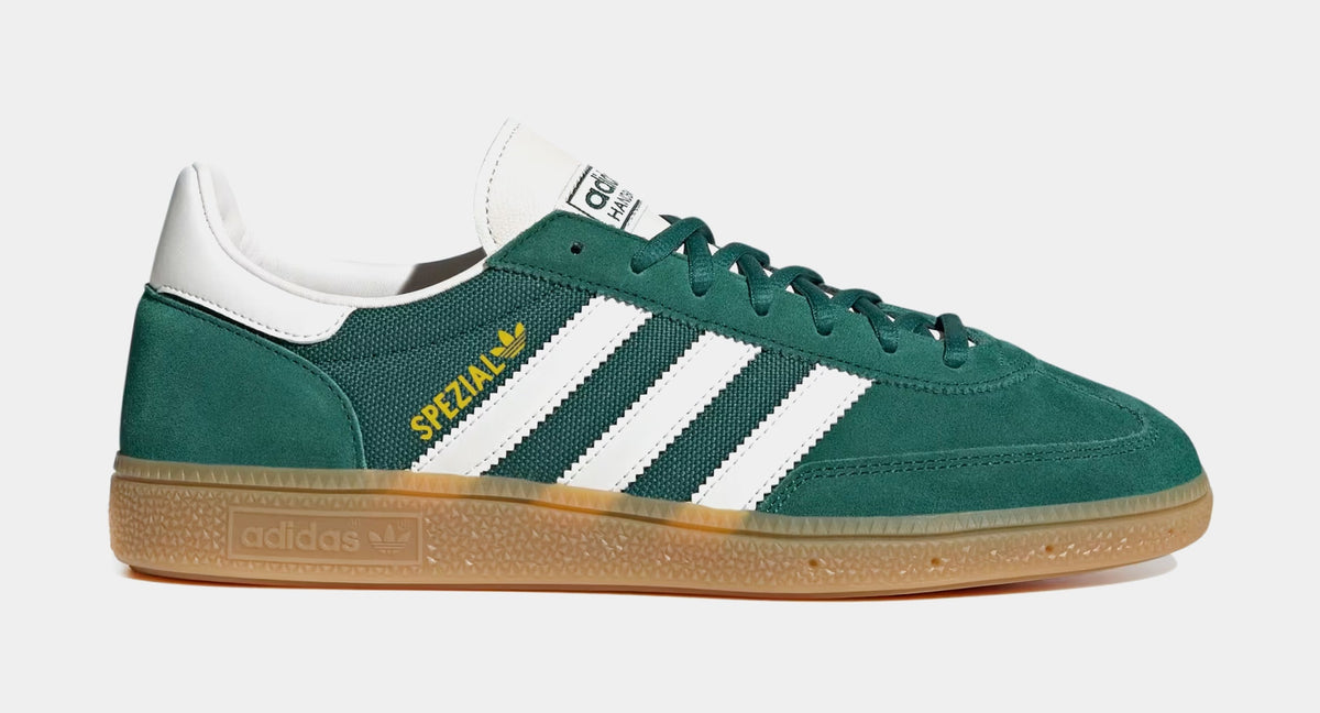 Exclusive Handball Spezial Mens Lifestyle Shoes (Collegiate Green/Cloud White/Chalk White) Final Sale — 4 — Front View