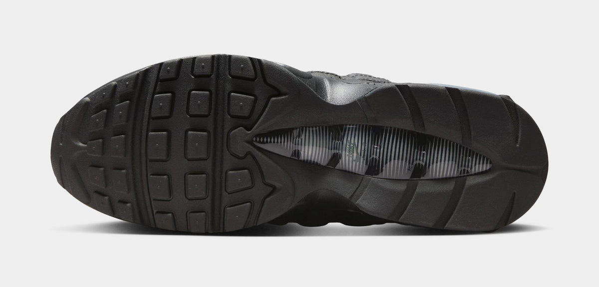 Exclusive Air Max 95 OG Mens Running Shoes (Black/Black/Anthracite) — 6 — Top View