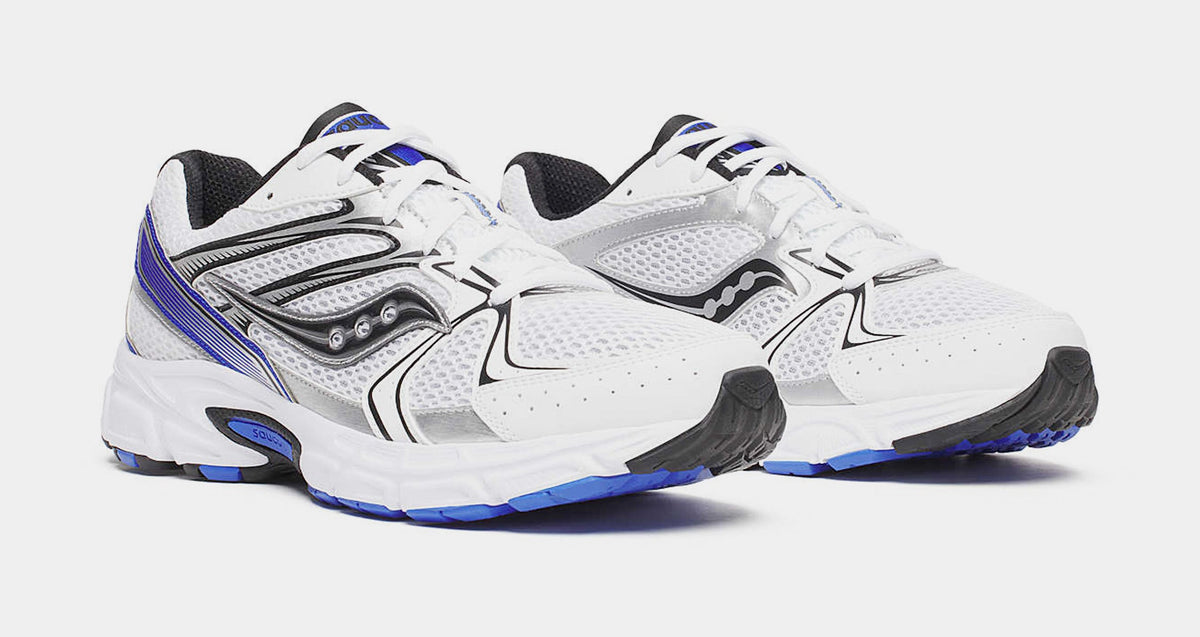 Exclusive Ride Millennium Mens Running Shoes (White/Royal) — 5 — Back View