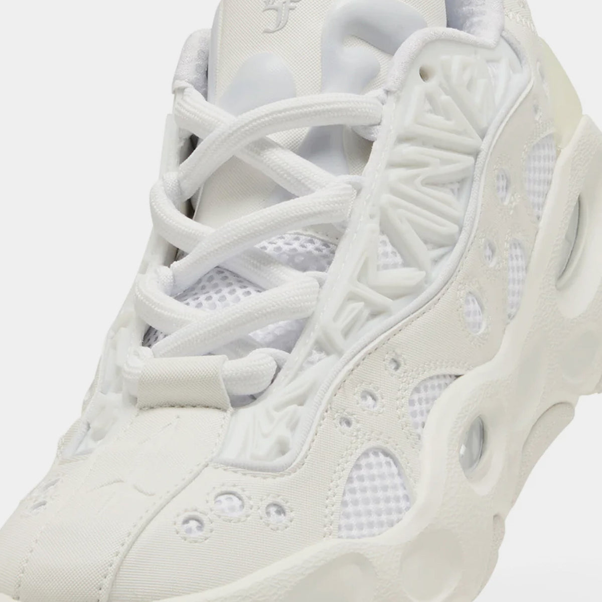 Exclusive LaFrance RNR Mens Lifestyle Shoes (White Glow/Silver Mist) — 4 — Back View