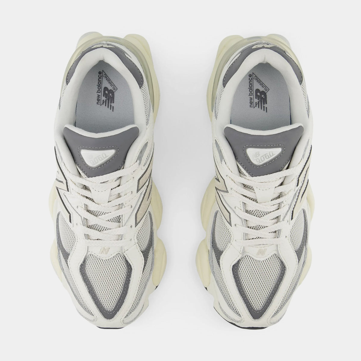 Exclusive 9060 Mens Running Shoes (Sea Salt/Castle Rock) — 4.5 — Side View