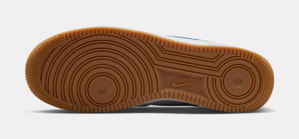 Exclusive Air Force 1 SK8 Mens Lifestyle Shoes (Photon Dust/White/Gum Medium Brown/Psychic Blue) — 8 — Top View