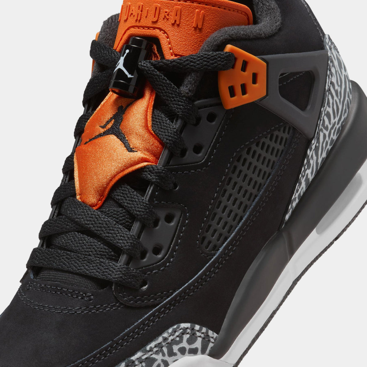 Exclusive Spizike Low Grade School Lifestyle Shoes (Black/Starfish/White/Black) — 3.5Y — Detail View