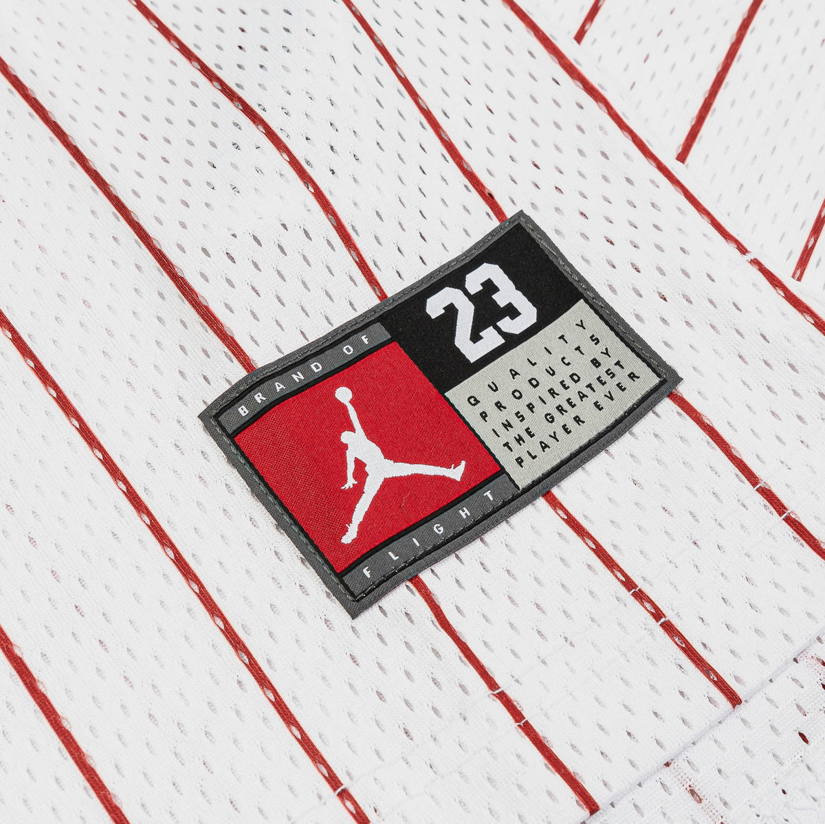 Exclusive JDN 23 Grade School Jersey (White/Red) — S — Back View