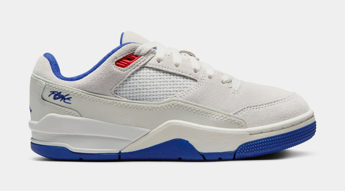 Exclusive Flight Court Grade School Basketball Shoes (Phantom/Deep Royal Blue/Chile Red) — 3.5Y — Front View