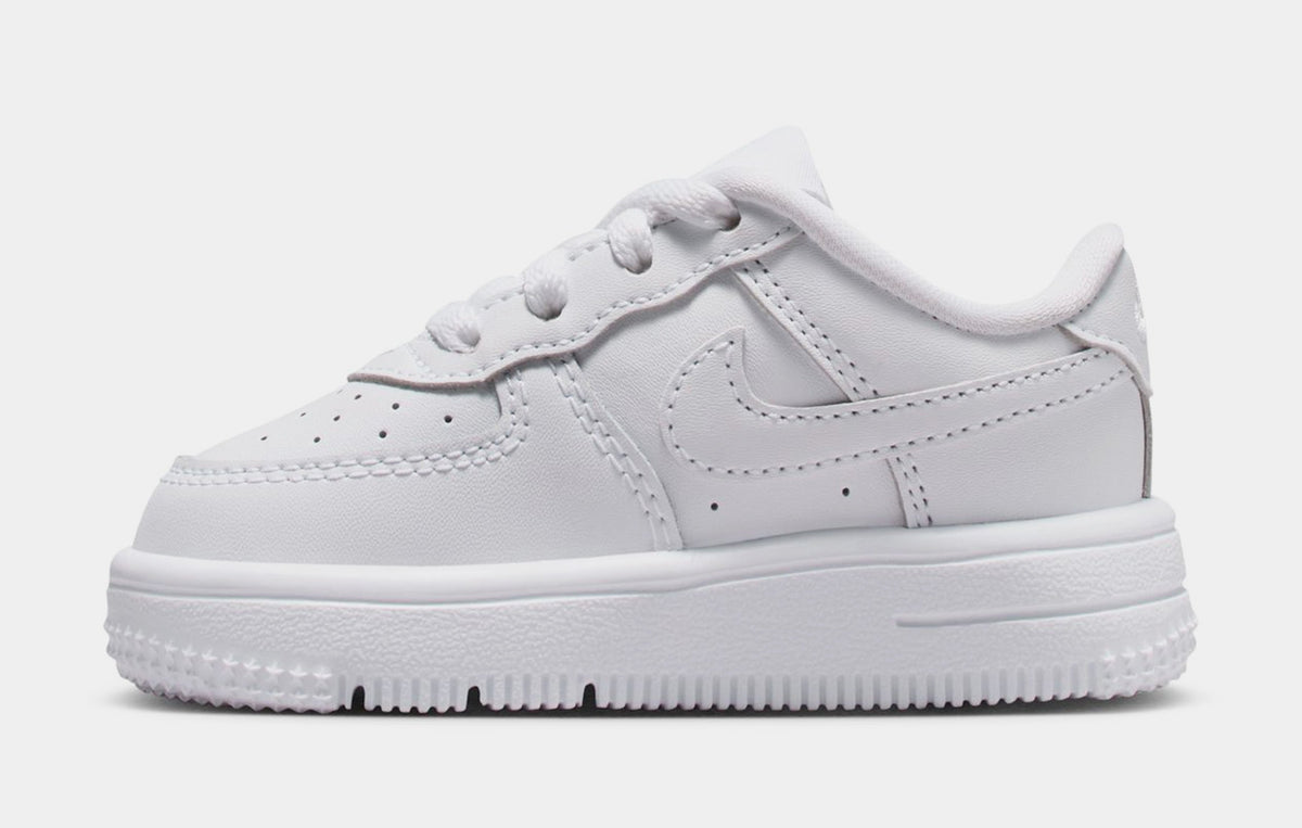 Exclusive Air Force 1 Low Infant Toddler Lifestyle Shoes (White) — 2C — Back View