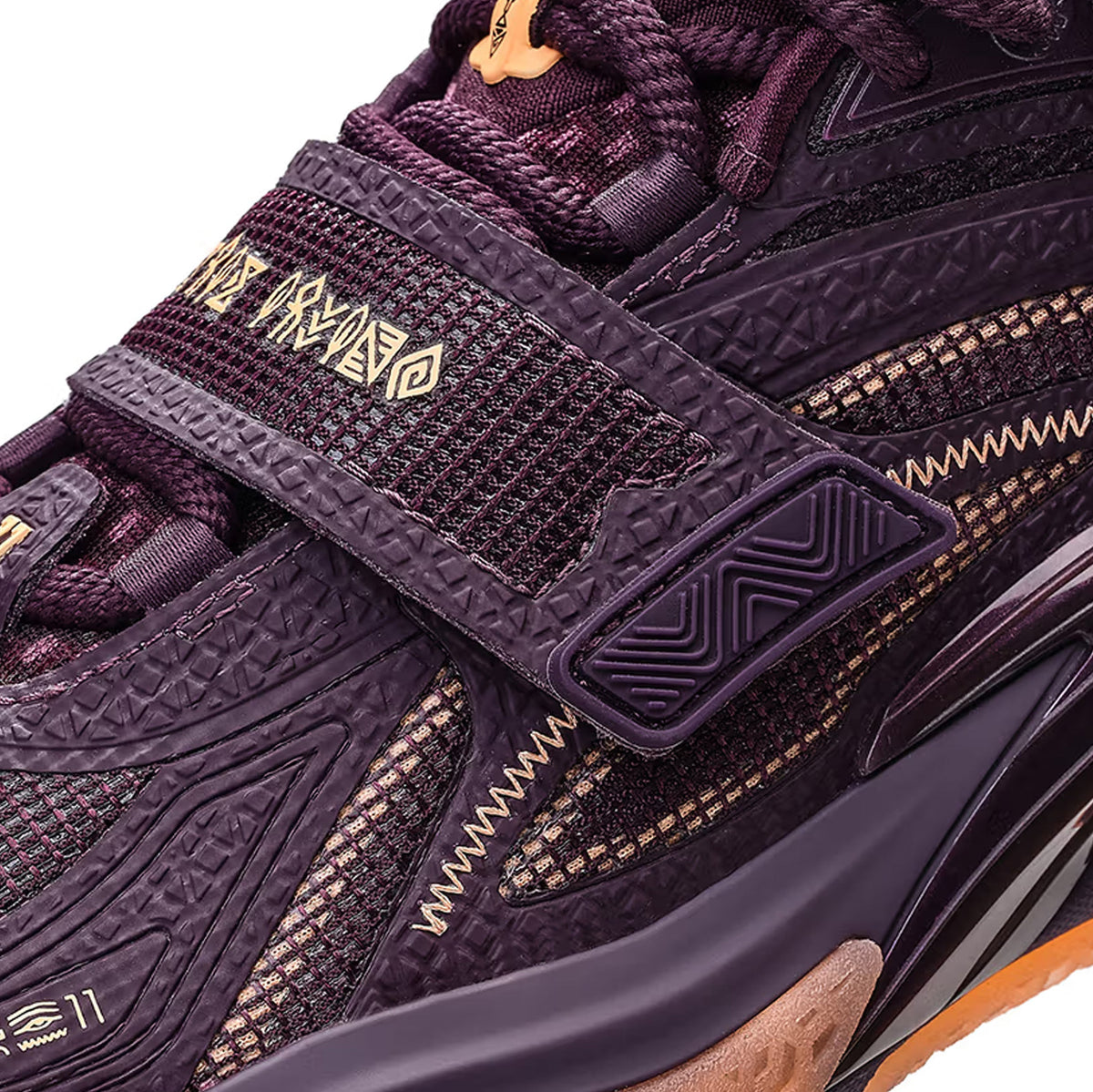 Exclusive Kai 1 Chief Hela Crown Jewel Mens Basketball Shoes (Purple/Orange) — 6.5 — Detail View