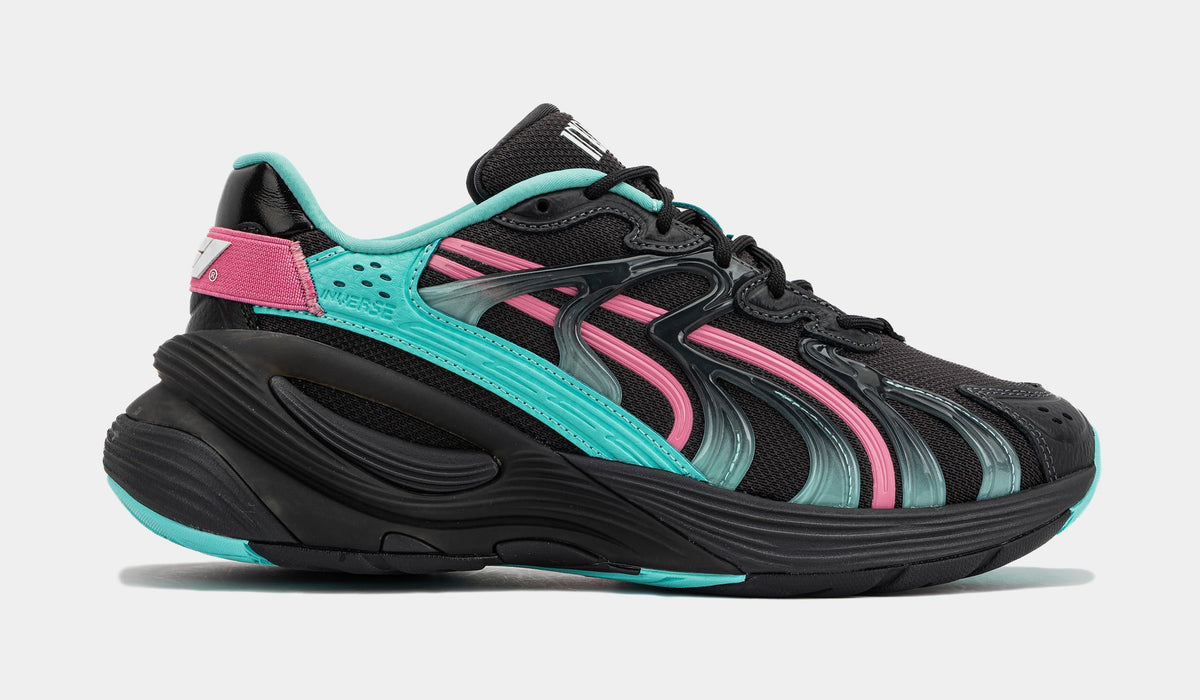 Exclusive F1 Inverse Miami Mens Running Shoes (Black/Pink) — 4 — Front View