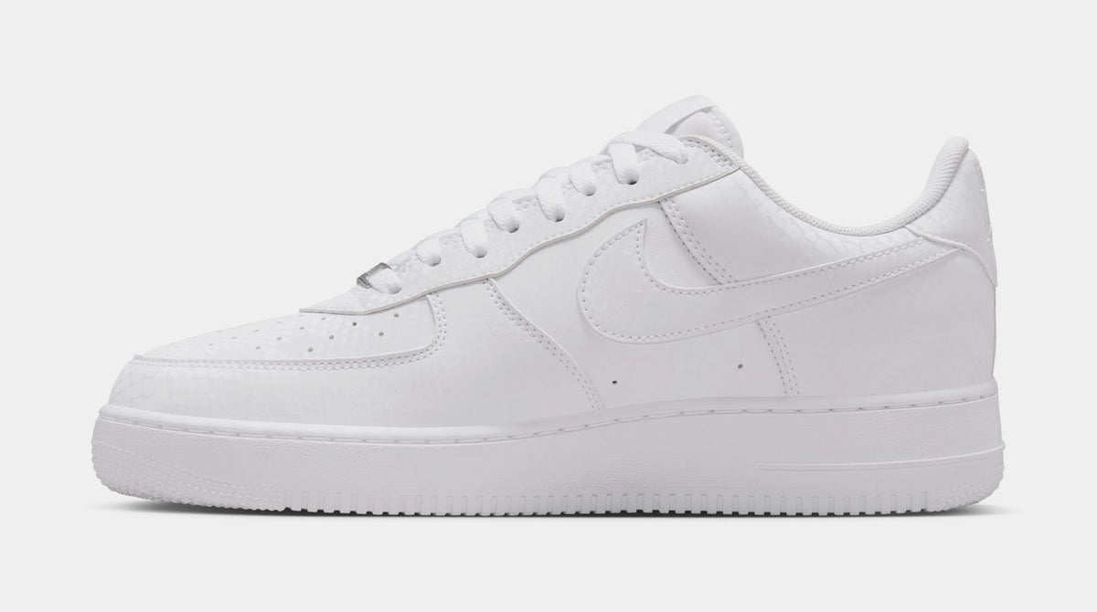 Exclusive Kobe Bryant x Air Force 1 Mamba Mentality Mens Lifestyle Shoes (White/White) — 4 — Back View