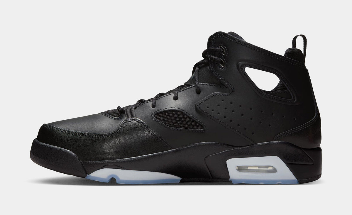 Exclusive Flight Club 91 Mens Basketball Shoes (Black/Blue) — 7 — Back View