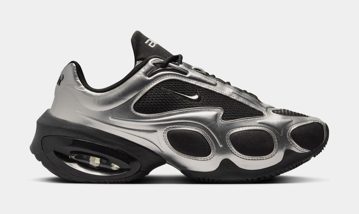 Exclusive Air Max Muse Womens Running Shoes (Black/Metallic Silver) — 5 — Front View