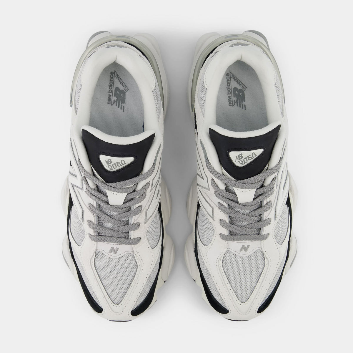 Exclusive 9060 Mens Lifestyle Shoes (Grey/Jet Black) — 8 — Side View