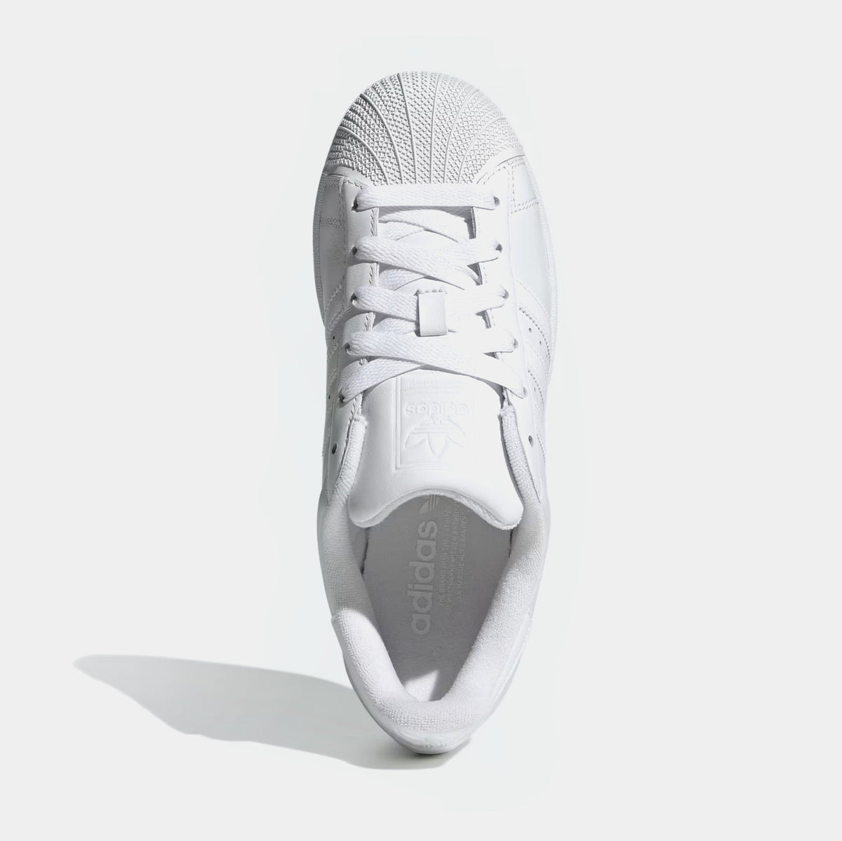Exclusive Superstar Womens Lifestyle Shoes (White/Black) — 5 — Side View