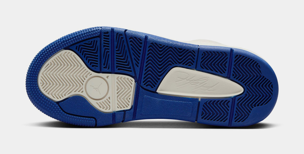 Exclusive Flight Court Grade School Basketball Shoes (Phantom/Deep Royal Blue/Chile Red) — 3.5Y — Top View
