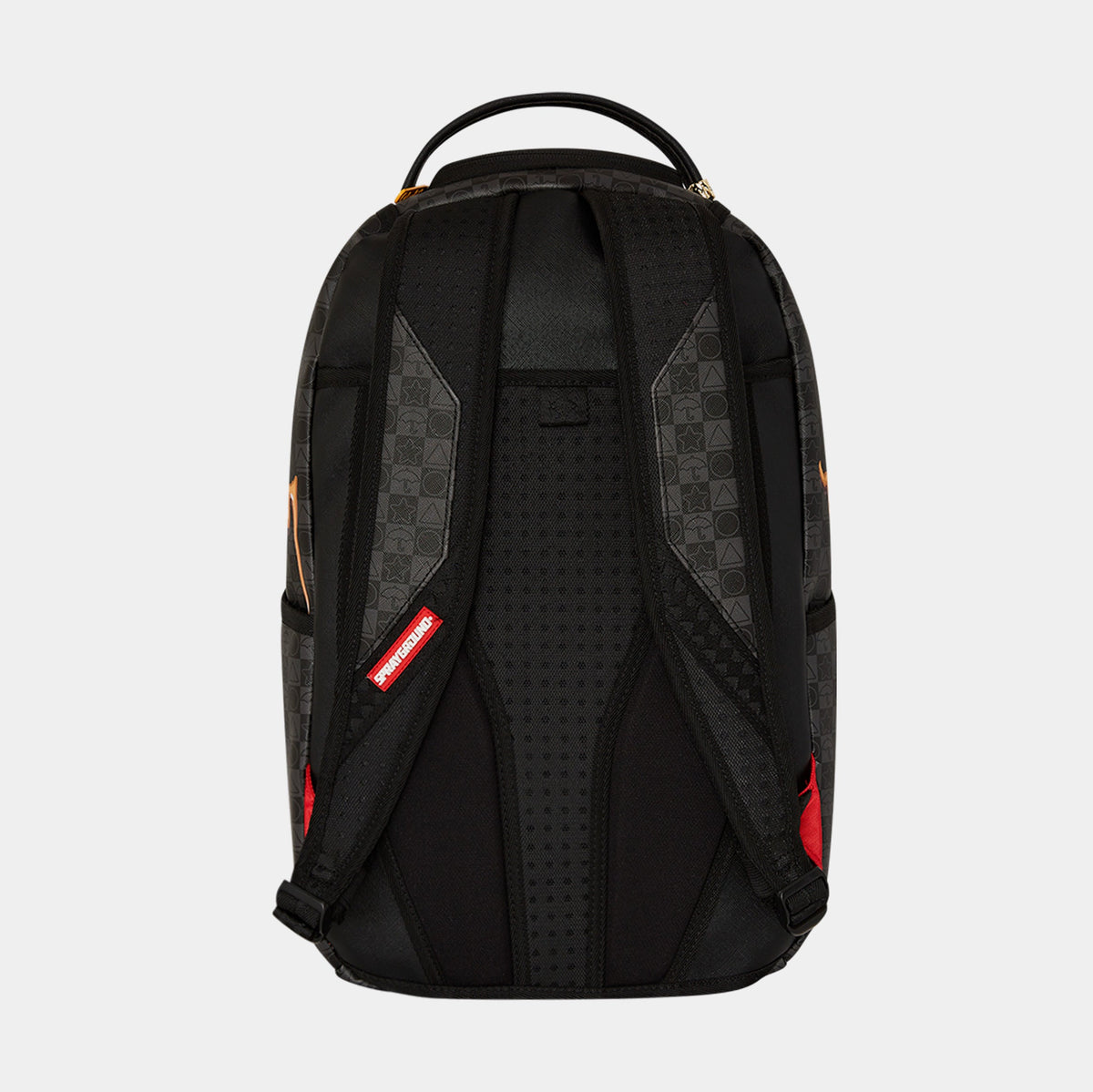 Exclusive Squid Game Henchmen Mens Backpack (Grey/Red) — OS — Side View