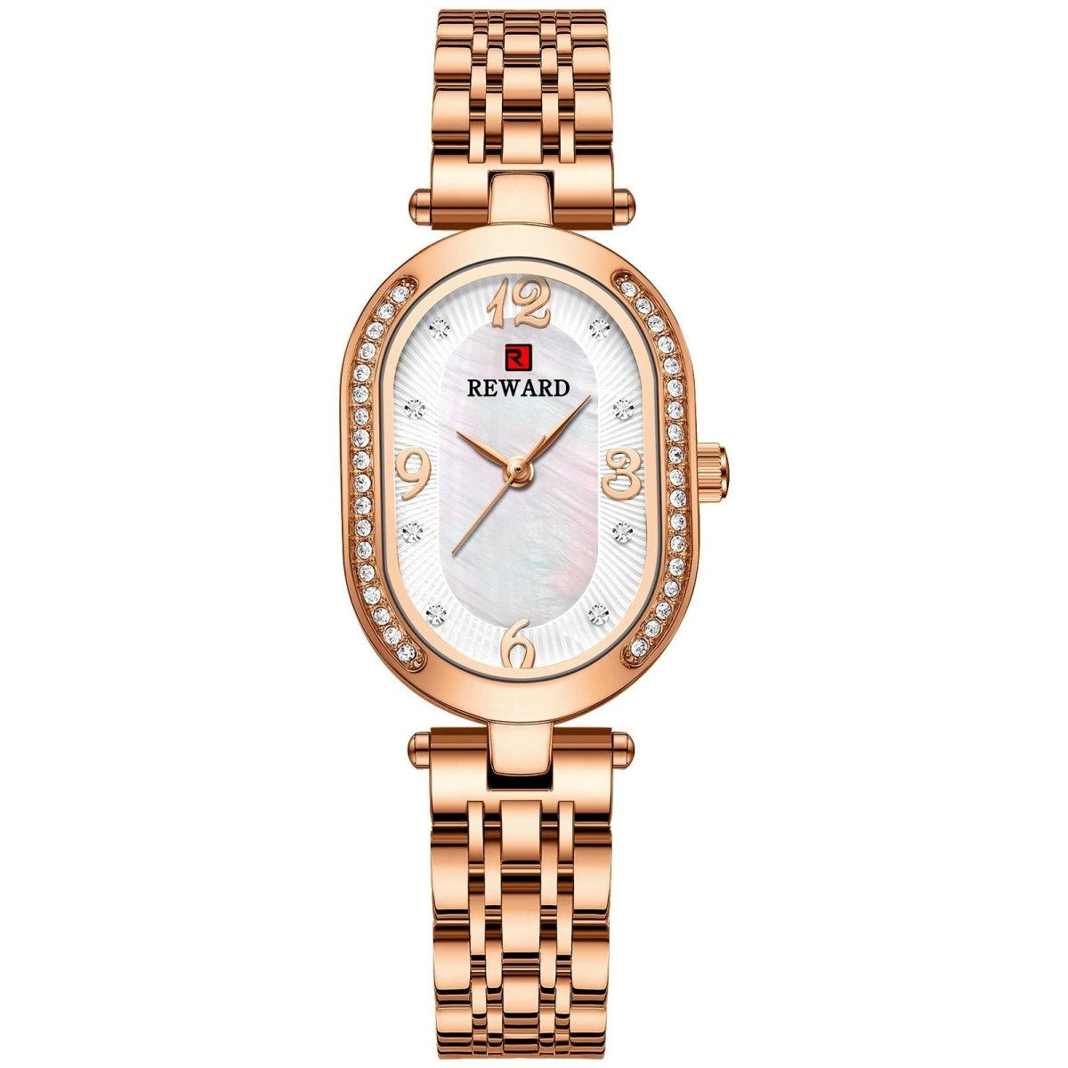 Exclusive Elegant Lady Watch With Diamonds — Gold Shell Gold Surface Gold — Alternate View 9