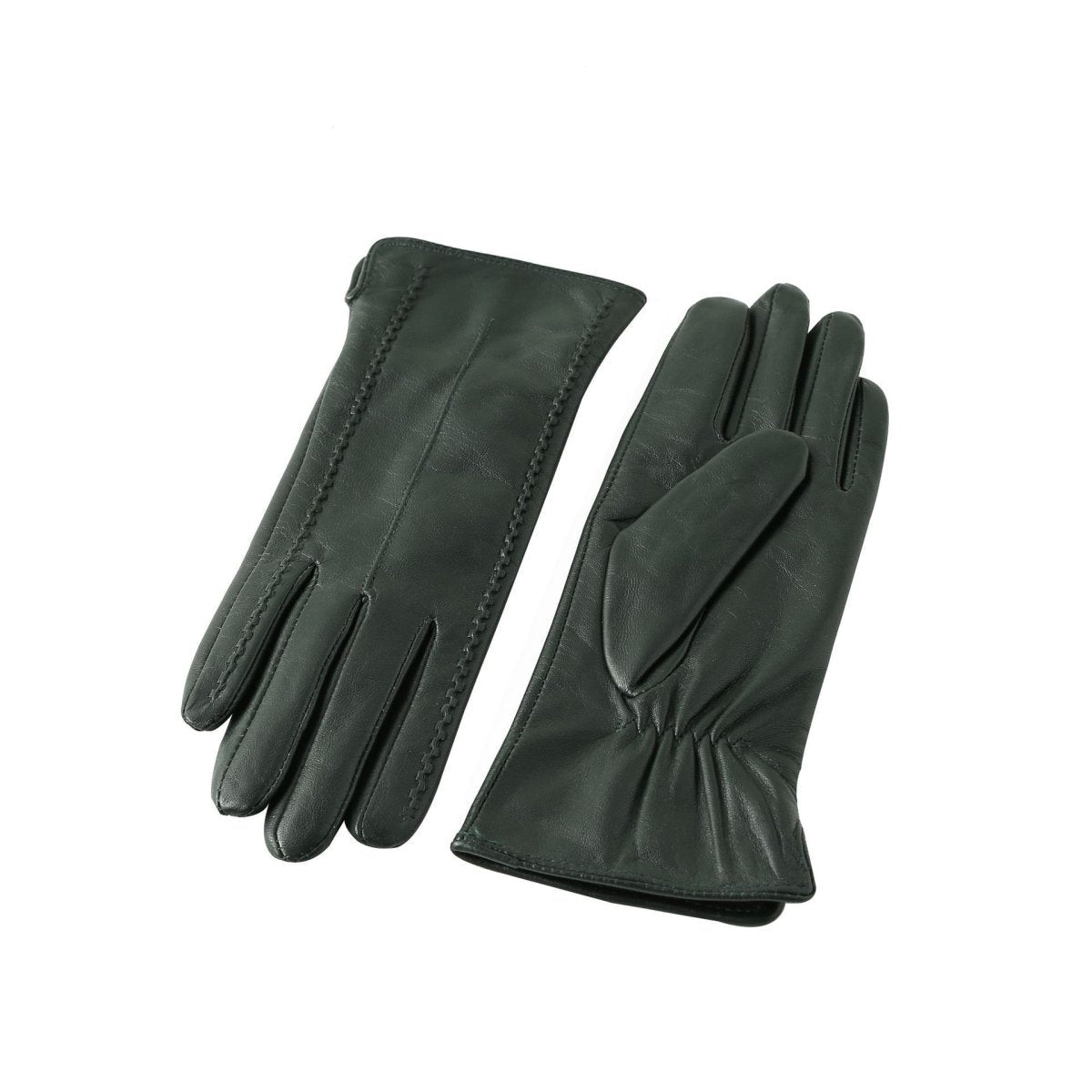 Exclusive European And American Ladies Color Sheepskin Gloves — Black — Size XS — Alternate View 8