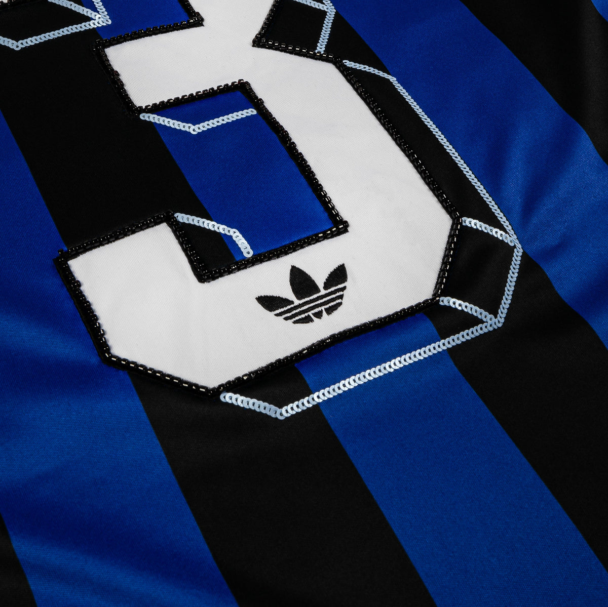 Exclusive Soccer Summer Graphic Womens Jersey (Blue/Black) — XS — Top View