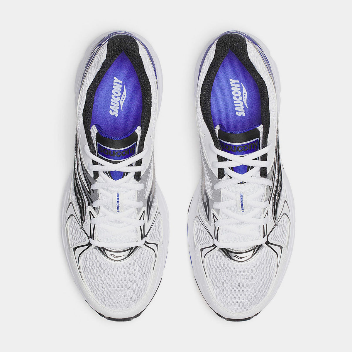 Exclusive Ride Millennium Mens Running Shoes (White/Royal) — 5 — Side View