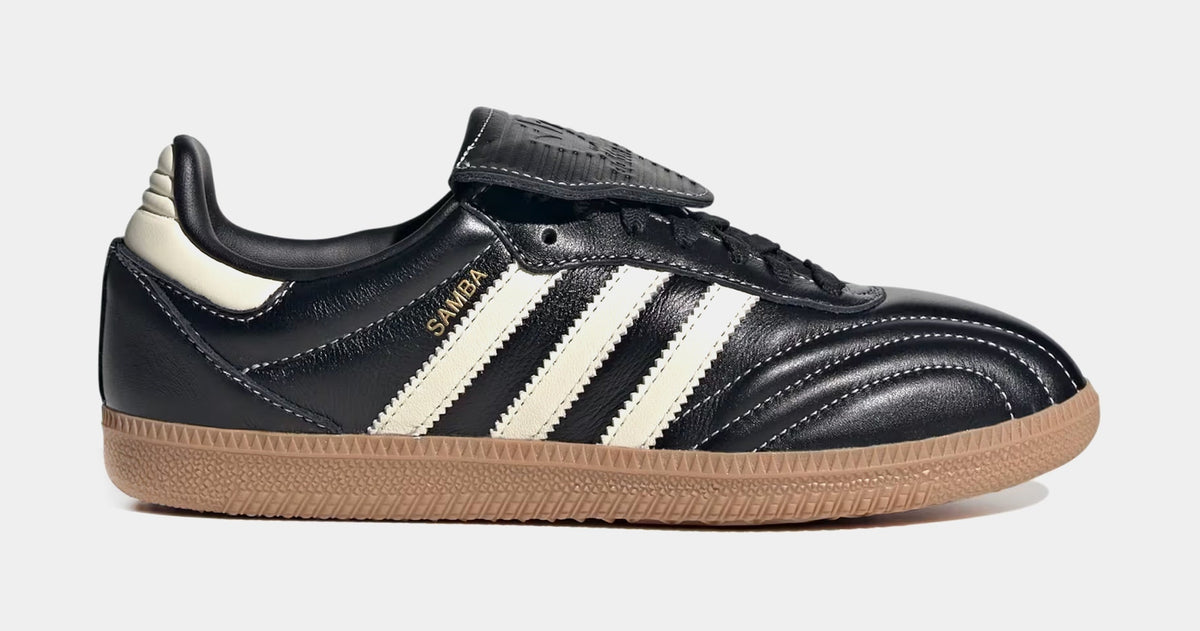 Exclusive Samba LT Womens Lifestyle Shoes (Core Black/Cream White/Gum) — 5 — Front View