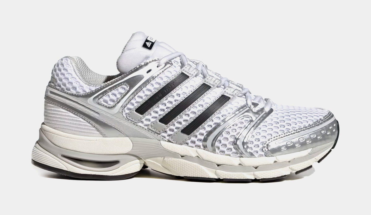 Exclusive Adistar Control 5 Mens Running Shoes (Silver Metallic/Grey One/Core Black) — 4 — Front View
