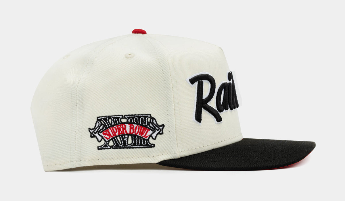Exclusive Shoe Palace Exclusive Las Vegas Raiders Superbowl 950AF Snapback Mens Hat (Beige/Black) — OS — Side View