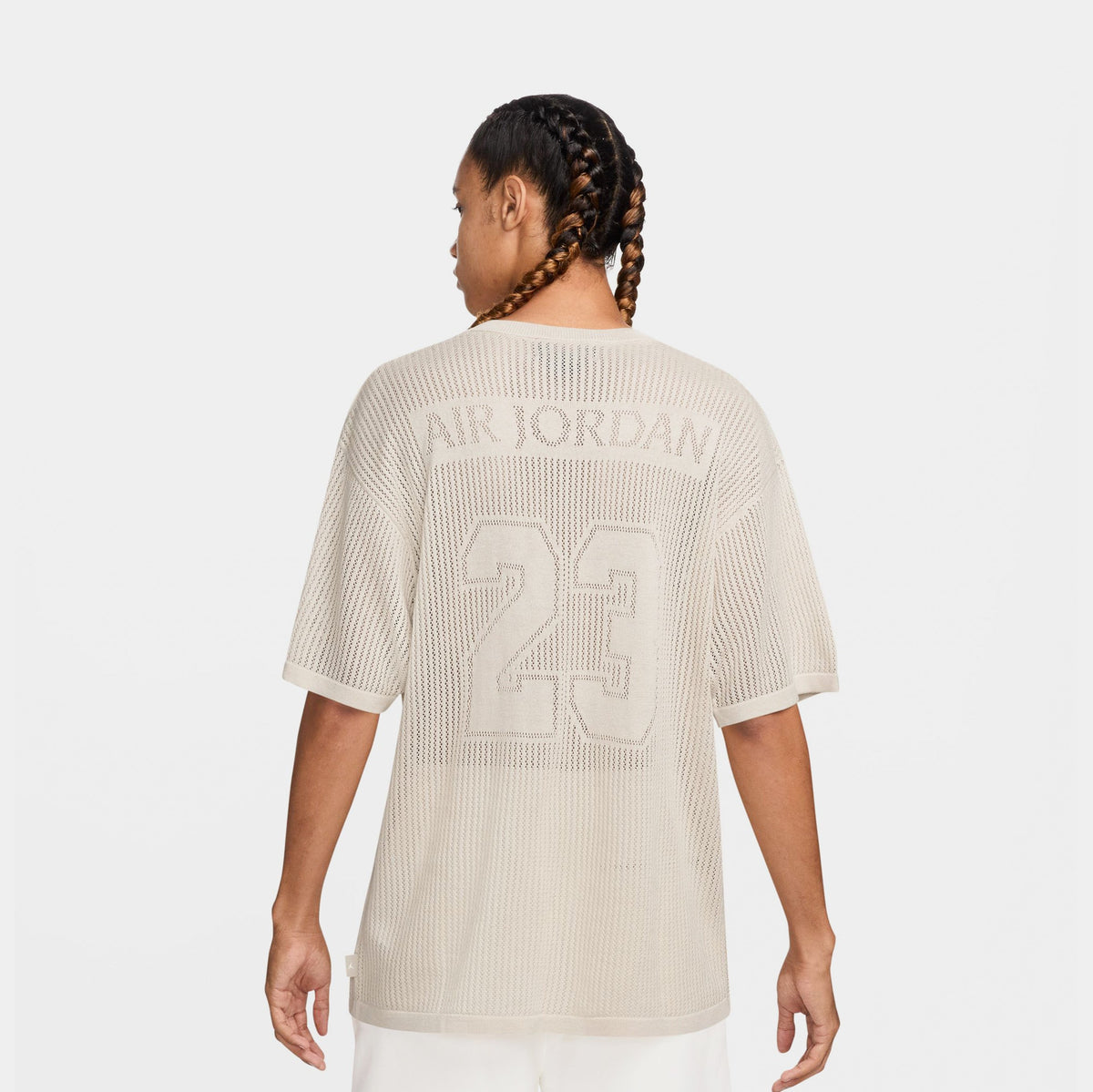 Exclusive Knit Football Mens Jersey (Legend Light Brown/Sail) — S — Side View