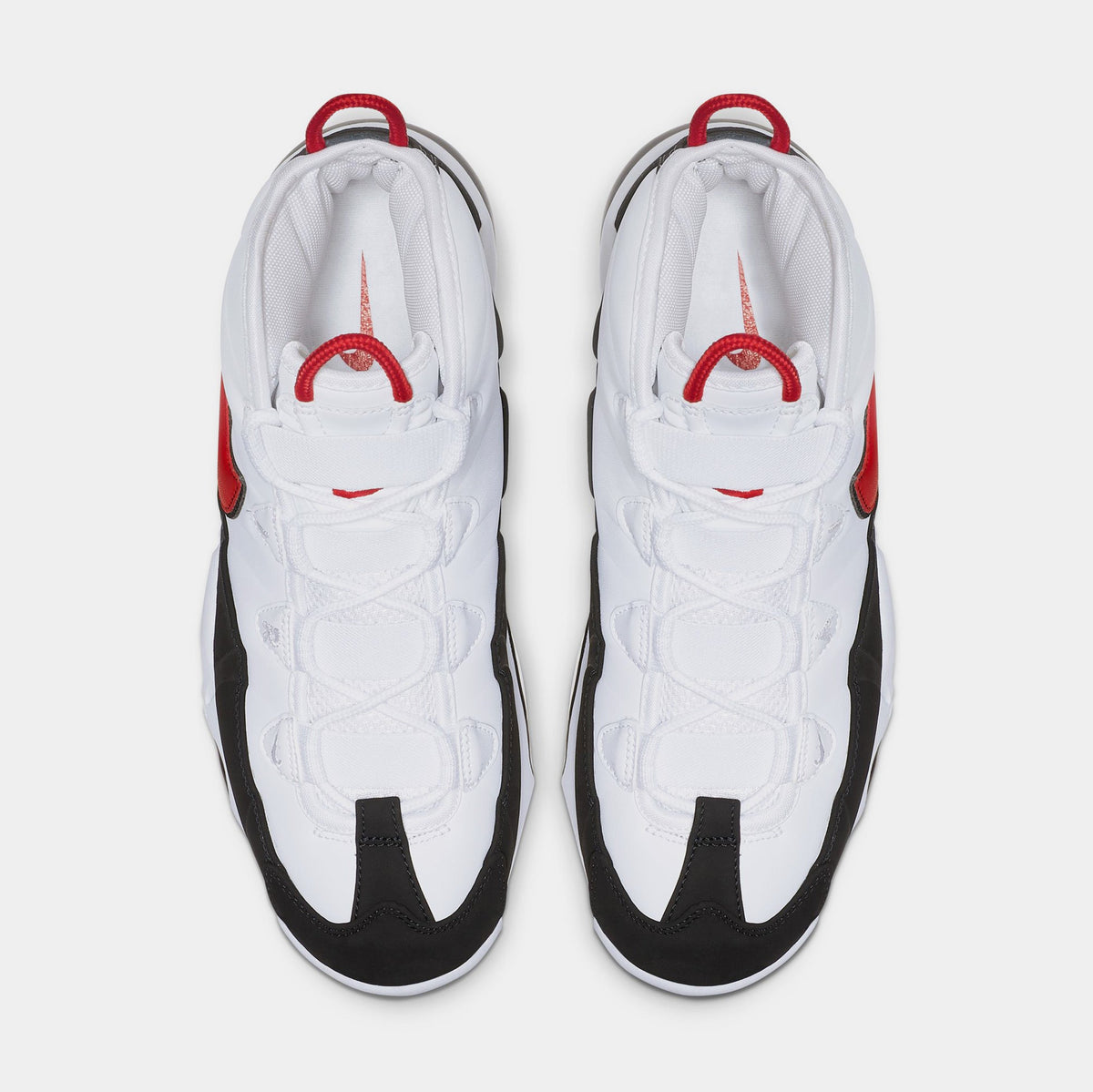 Exclusive Air Max Uptempo 95 Mens Lifestyle Shoes (White/University Red/Black) Final Sale — 6 — Side View