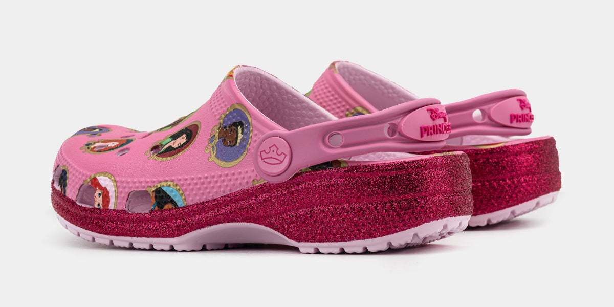 Exclusive Disney Princess Classic Clog Preschool/Grade School Sandals (Soft Pink) — 11C — Detail View
