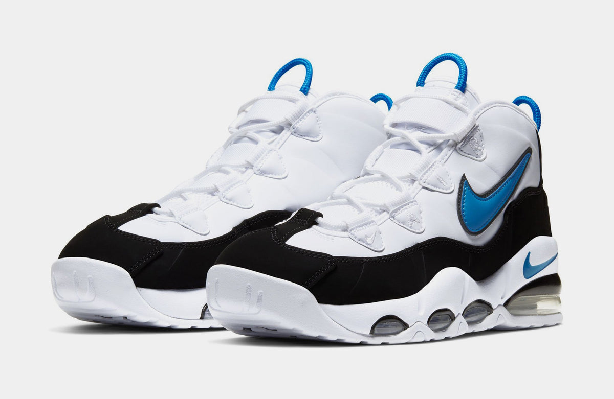 Exclusive Air Max Uptempo '95 Mens Lifestyle Shoes (White/Photo Blue/Black) — 6 — Back View