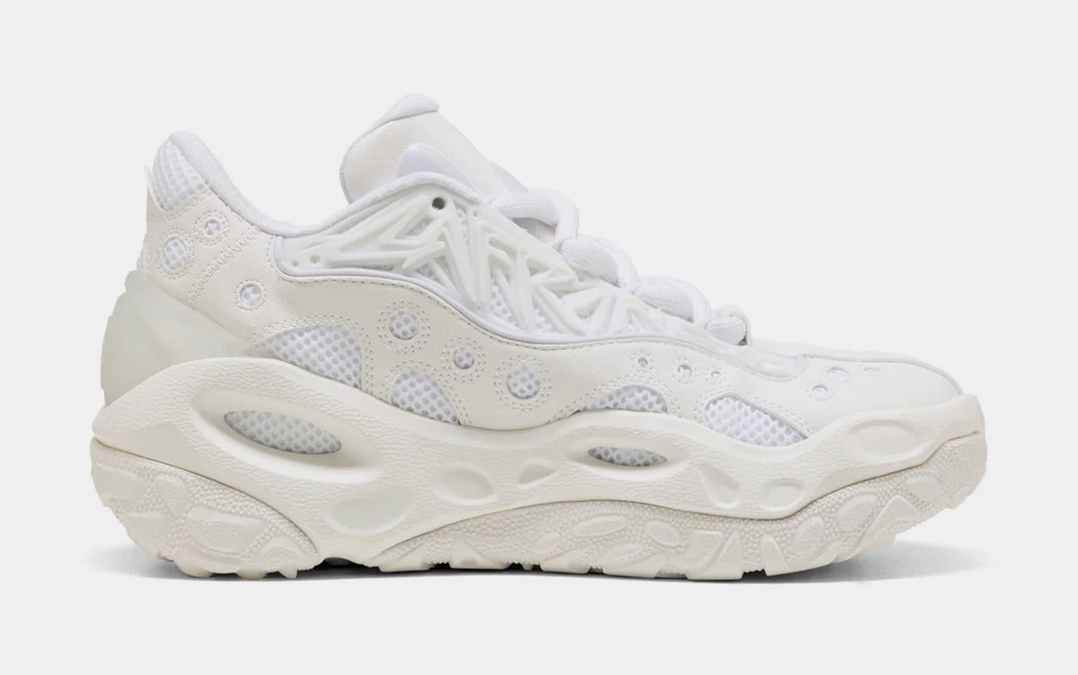Exclusive LaFrance RNR Mens Lifestyle Shoes (White Glow/Silver Mist) — 4 — Front View