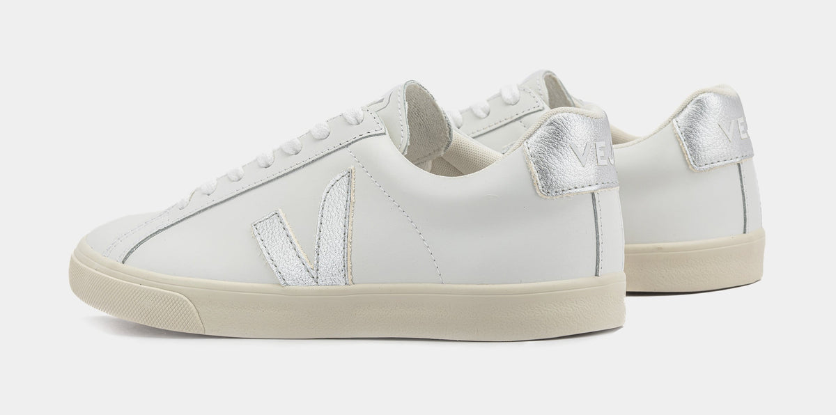Exclusive Esplar Logo Womens Lifestyle Shoes (White/Silver) — 36 — Detail View