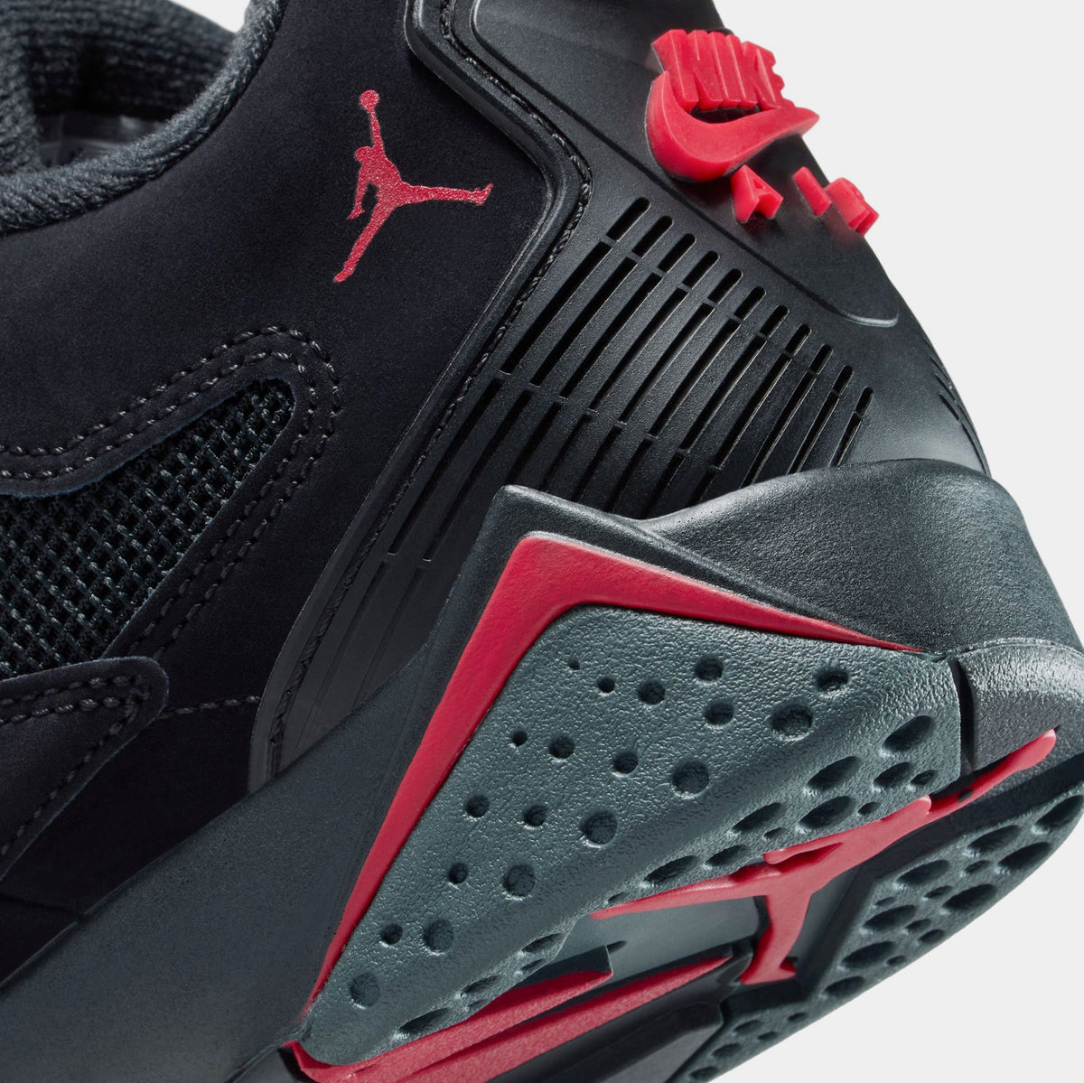 Exclusive Air Jordan MVP 92 Grade School Lifestyle Shoes (Black/Gym Red/Anthracite) — 3.5Y — Lifestyle View