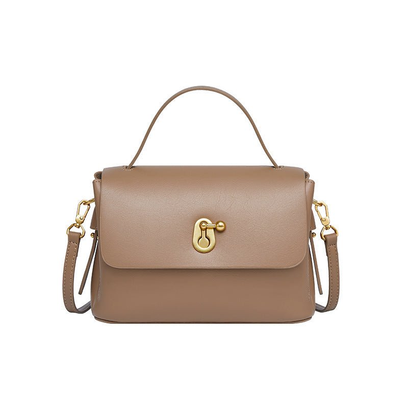 Exclusive Fashion Handbag High-grade Crossbody Ins — Caramel Color — Size 21x8x15. 5CM — Detail View
