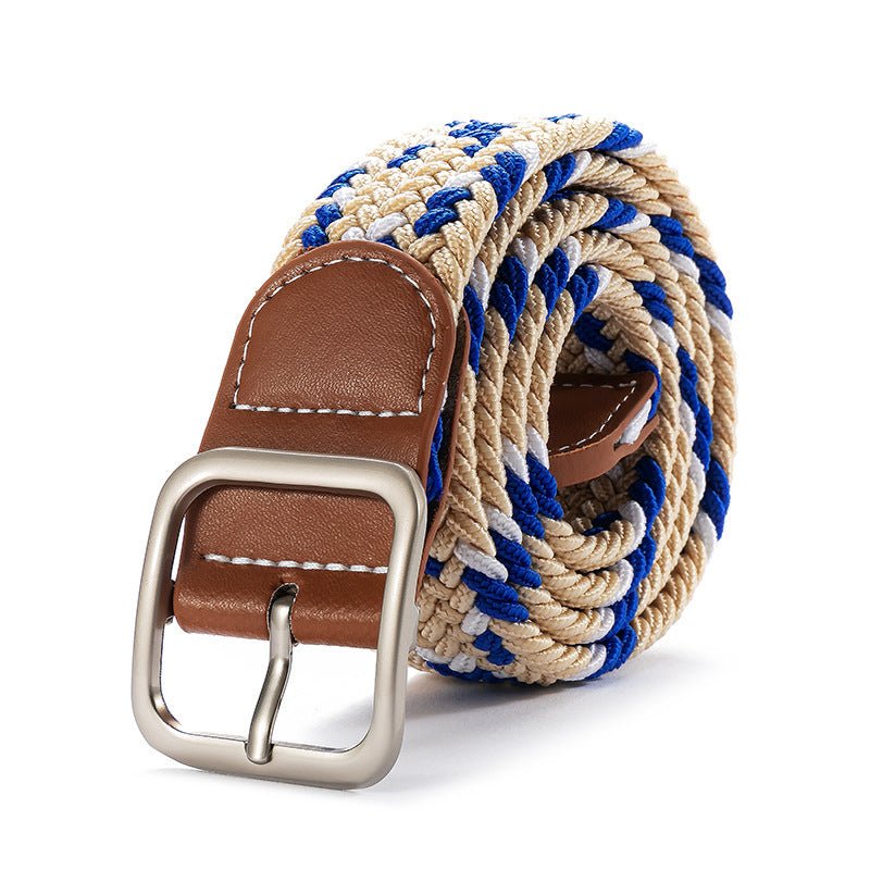 Exclusive Fashion Square Buckle Women's Canvas Belt — Red — Size 105cm — Alternate View 12